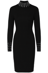Sort strik kjole med bling turtleneck - ITNOV24